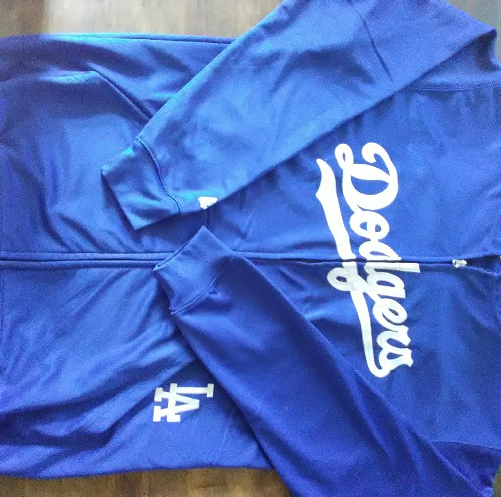 Dodger's zip front, hooded jacket